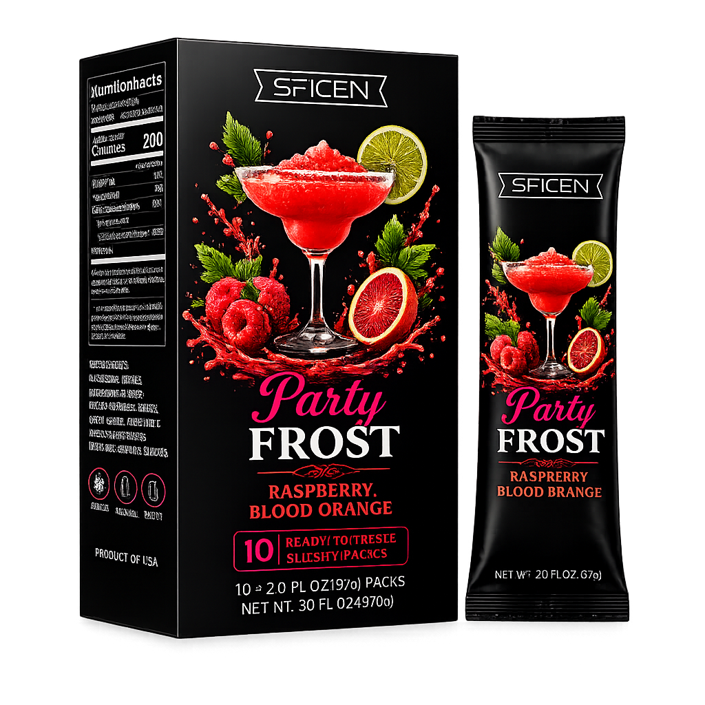 RASPBERRY BLOOD ORANGE PARTY FROST