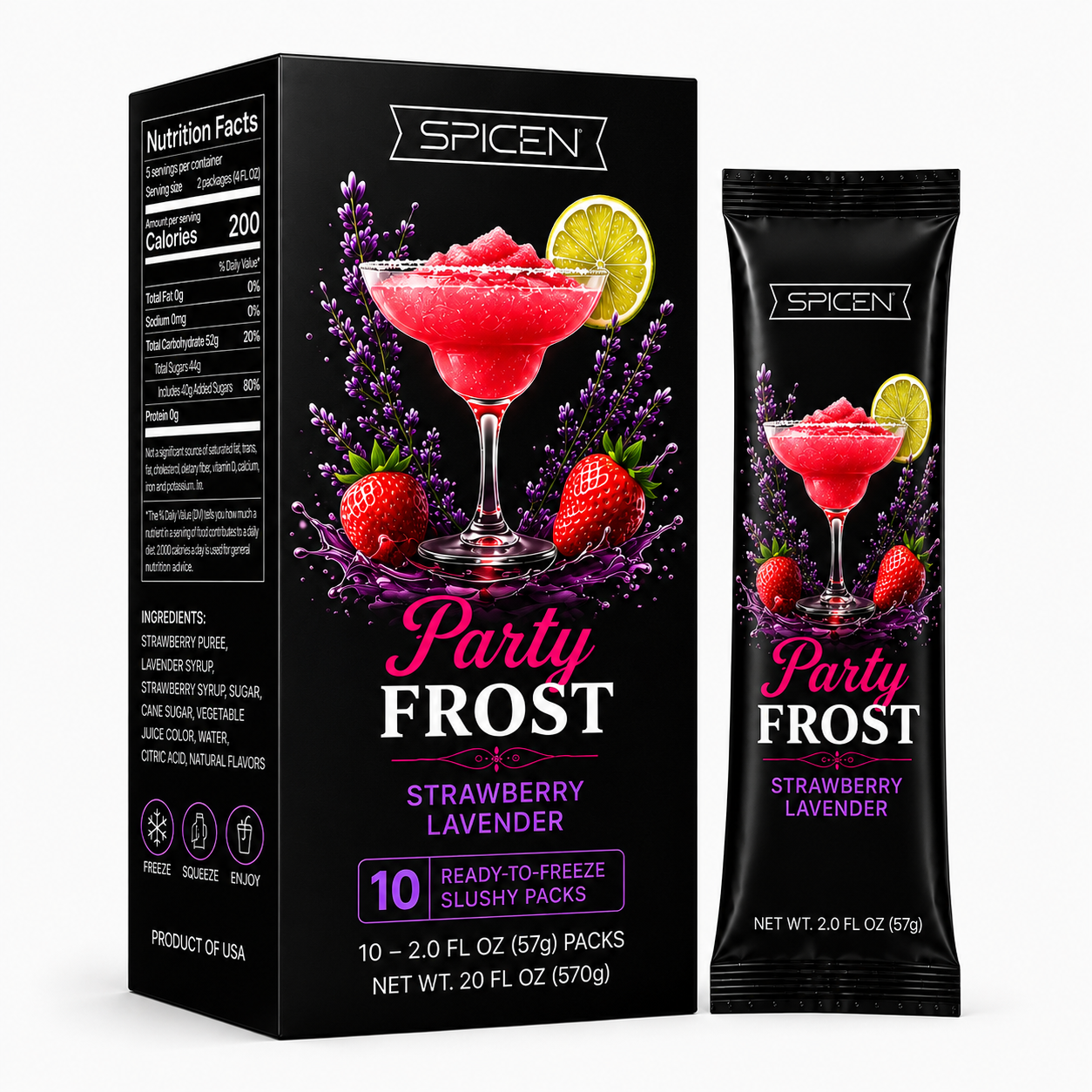 STRAWBERRY LAVENDER PARTY FROST